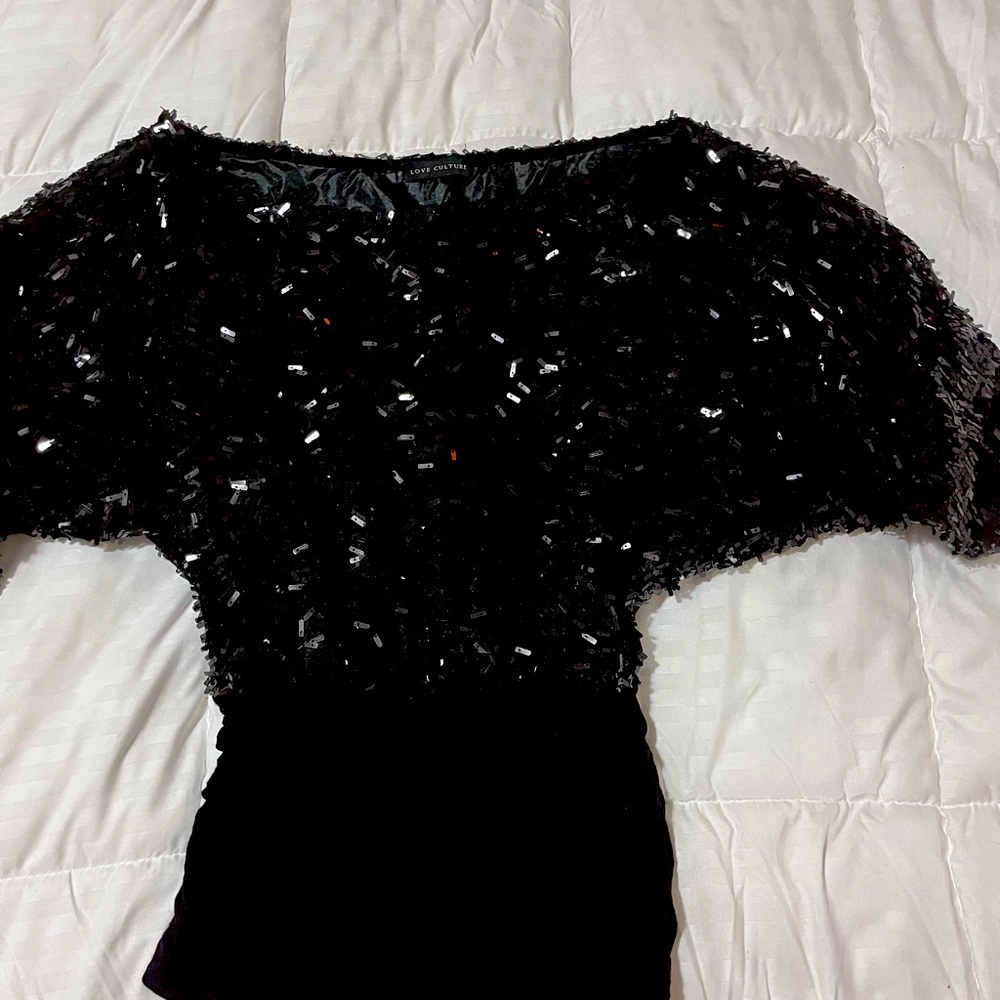 Size small sequence sweater/ bling